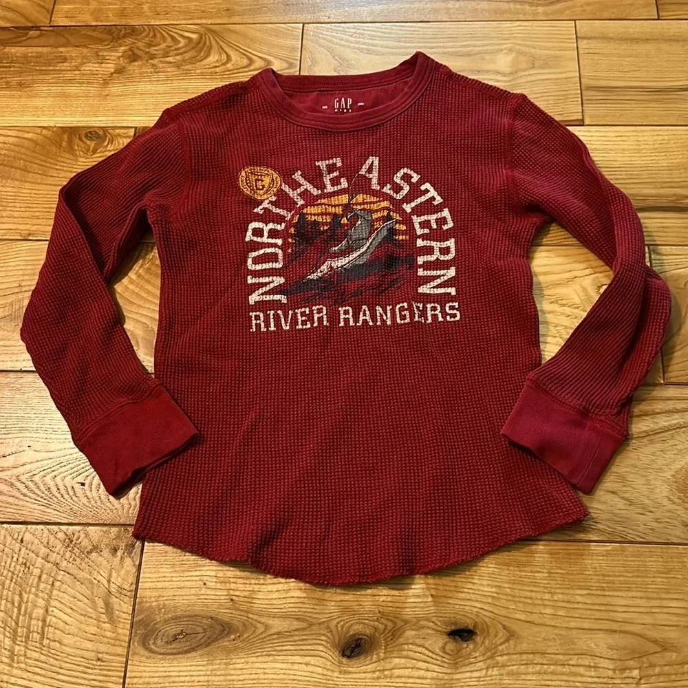 Gap Boys Thermal Long Sleeve Tee, Sz Small (6/7)